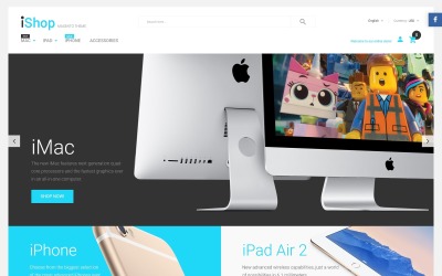 iShop - Thème Magento pour appareils électroniques