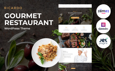Ricardo - Gourmet Restaurant Responsive WordPress motiv