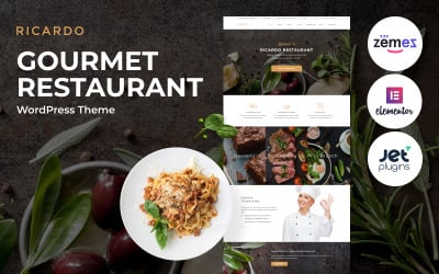 Ricardo - Tema WordPress reattivo per ristorante gourmet
