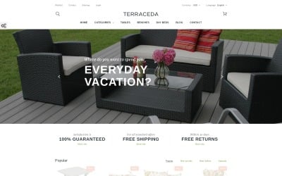 Terraceda - Outdoor Furniture P休息aShop Theme