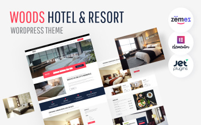 Woods Hotel - Hotel &amp;amp; Resort WordPress-thema