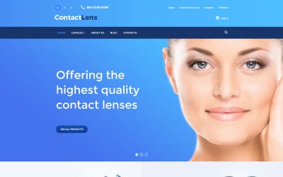 Modèle VirtueMart pour lentilles de contact