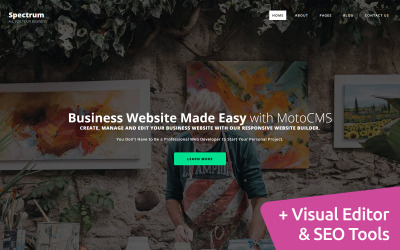 Spectrum Business Moto CMS 3 Шаблон