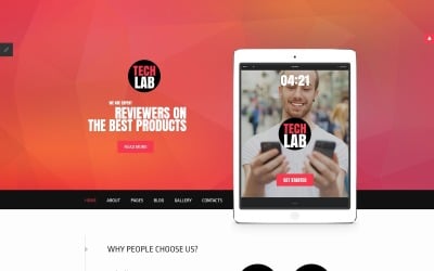 TechLab - Electronics Review Joomla Template