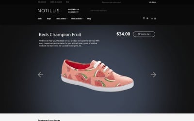 Notillis - Tema Magento adaptable para zapaterías