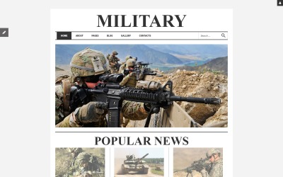 Militär responsiv Joomla-mall