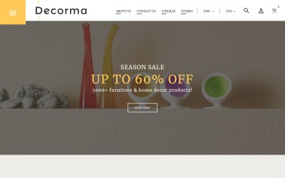 Decorma - PrestaShop家具的自适应主题