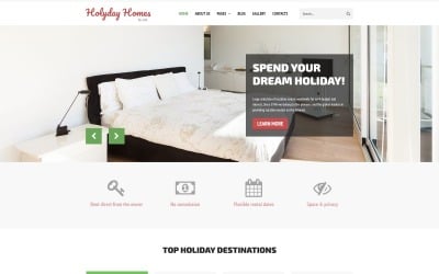 Holiday Homes - Real Estate Multipage Clean Joomla Template