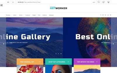 Artworker - Online Gallery &amp; Artist Portfolio PrestaShop Theme