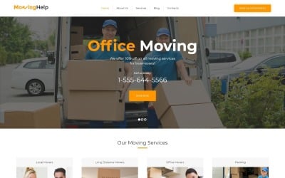 Moving Help - Logistic &amp;amp; Transportation WordPress Theme