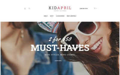 Teen&#039;s Clothes &amp; Fashion Magento Theme