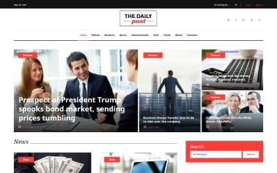 The Daily Post - Media &amp; Latest 新闻 WordPress Theme