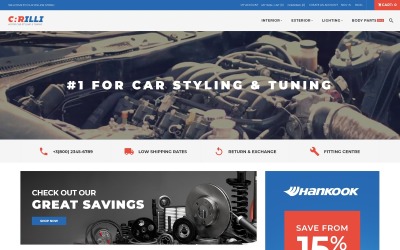 Carilli - Tema Magento de tuning de automóviles