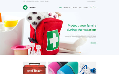 First Aid Responsive VirtueMart Template