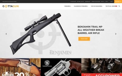 GottaGun - Gun Shop Magento-thema