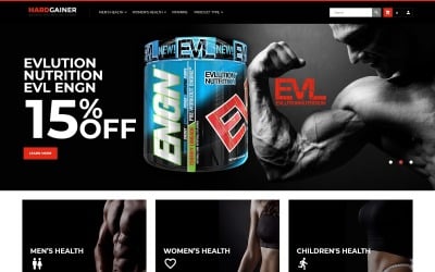 Hard Gainer - Sports Nutrition Store 响应 Magento Theme