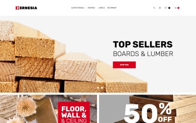 Hernesia - Building Materials 响应 Magento Theme