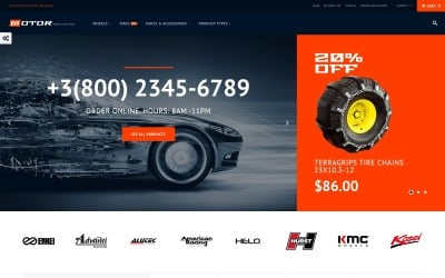 Motor - 车 服务 Magento Theme