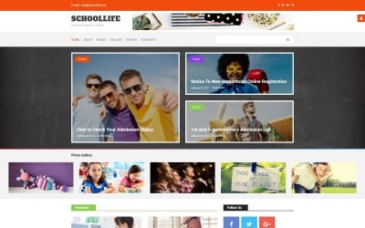 School 博客 Joomla Template