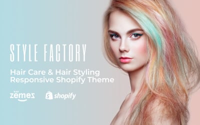 发型工厂-头发护理 &amp;amp; 头发造型响应Shopify主题