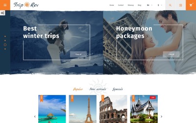 TripRev - Tema PrestaShop com capacidade de resposta a viagens