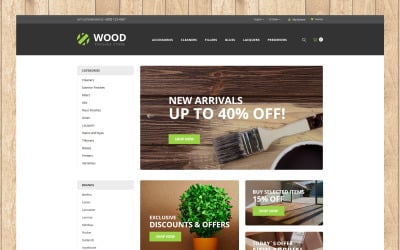 Wood Finishes Responsive Open车 Template