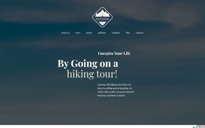 WordPress主题的徒步旅行和露营旅行