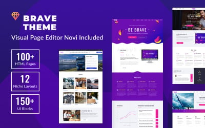 Brave Theme - Plantilla de sitio web HTML multipropósito