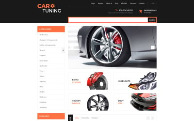 Car Tuning VirtueMart Template