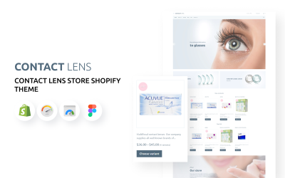 隐形眼镜-镜片商店Shopify主题
