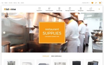 Restaurant Supplies VirtueMart Template