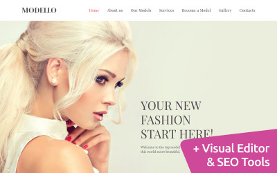 Modello - Premium Moto CMS 3 Template