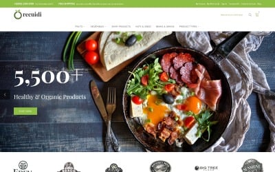 Recuidi - Healthy 食物 Store Magento Theme