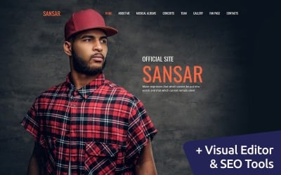 Sansar - Singer Premium Moto CMS 3 Template