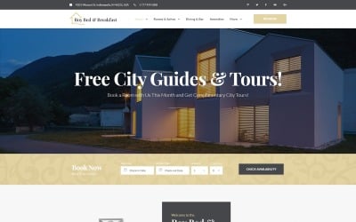 Roy Bed &amp; Breakfast - Small Hotel WordPress Theme