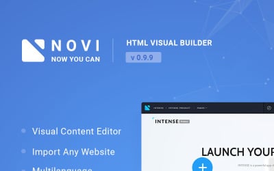 Novi -可视化HTML页面生成器 &amp; 内容编辑器JavaScript