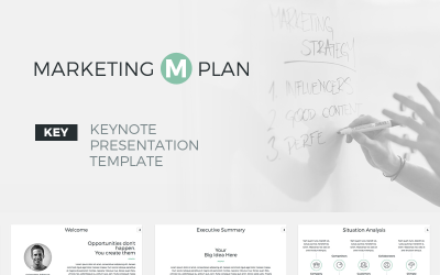 Keynote du plan marketing - Modèle Keynote