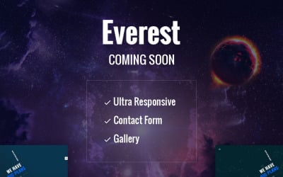 Everest - Coming Soon HTML5 专业页面