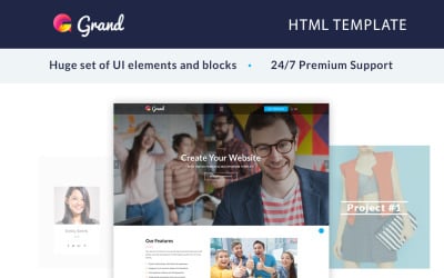 Grand - Agency Landing Page Template