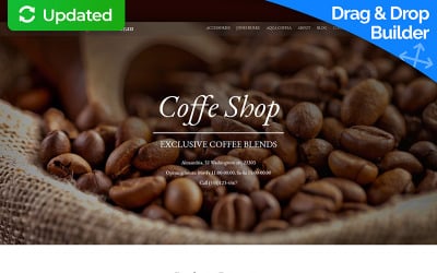 GrinddBean - Coffee Shop MotoCMS电子商务 Template