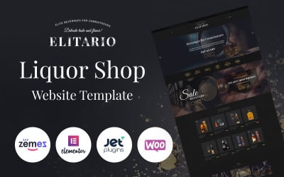 Elitario - Tema WooCommerce Elementor del negozio di liquori