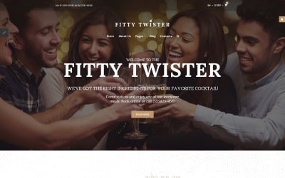 Cocktail Bar 响应 Joomla Template