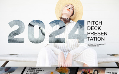 Modèle PowerPoint de pitch deck 2024