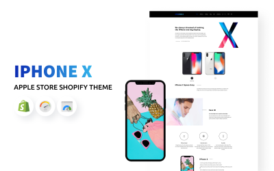 iPhone X -主题Shopify苹果商店