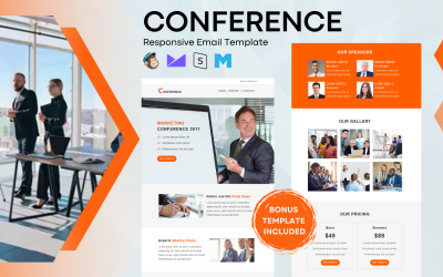 Konferenz - Responsive Newsletter-Vorlage