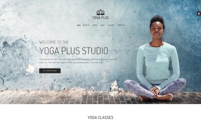 瑜伽Plus -瑜伽中心最小平衡Joomla模板