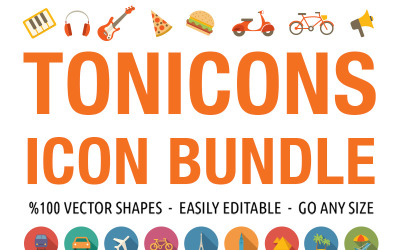 Tonicons - 2000 conjunto de iconos vectoriales