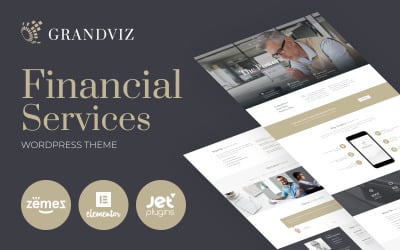 Grandviz -金融公司的高级WordPress Elementor主题