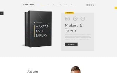 Adam Cooper - 作家 Joomla Template