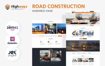 Highwayz - Wegenbouw WordPress Elementor Thema